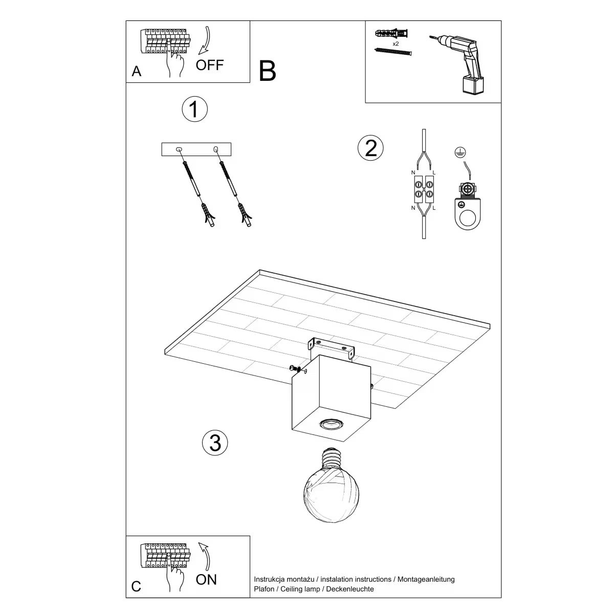 Ariz Ceiling Light