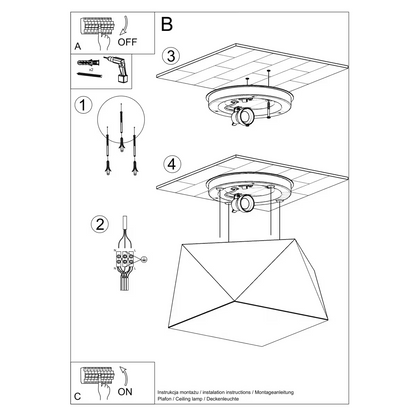 Hexa 25 Ceiling Light