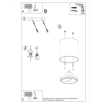 Sollux Tiube Ceiling Light
