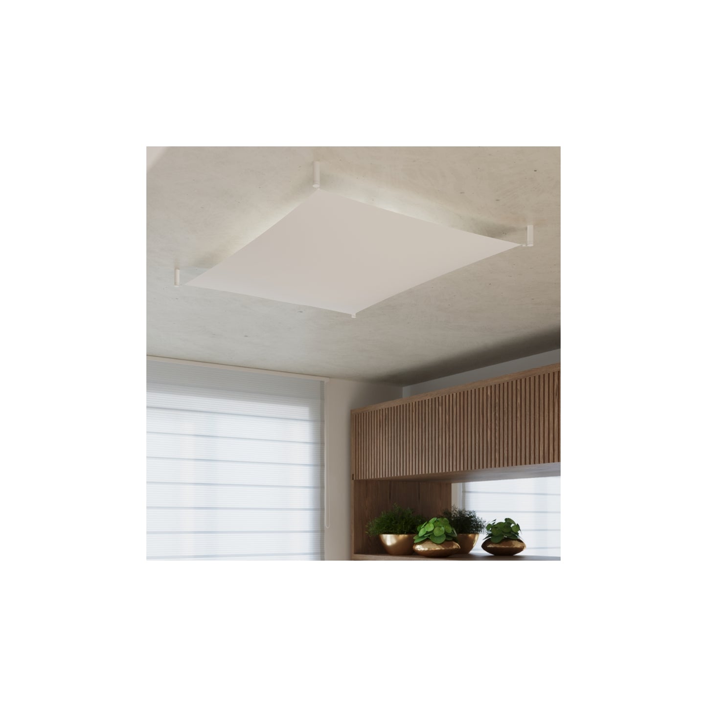 Luna 2 Ceiling Light in White