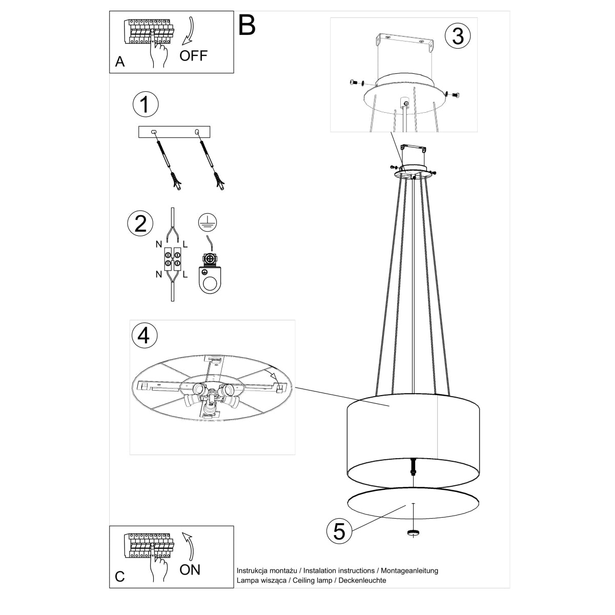 Sollux Otto Chandelier