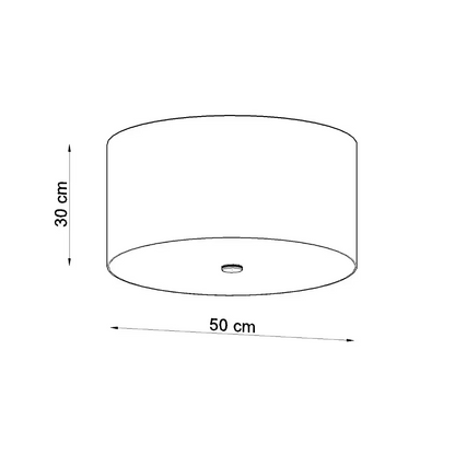 Otto 50 Ceiling Light in Black