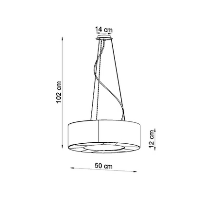 Saturno Slim 50 Chandelier