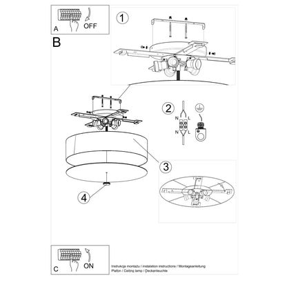 Sollux Skala Ceiling Light