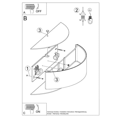 Sollux Skala Wall Light