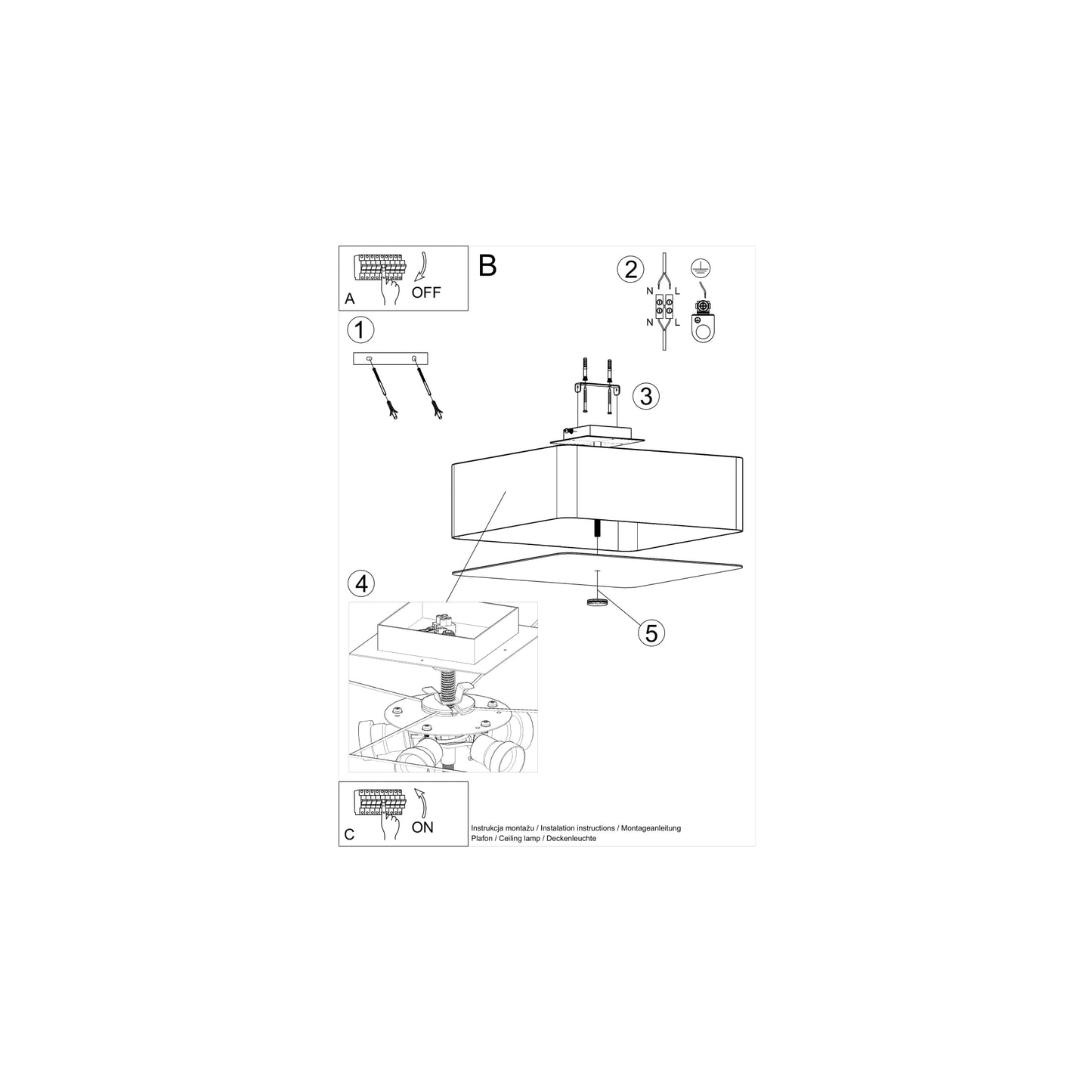 Lokka 45 Ceiling Light