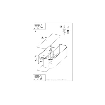 Lokko Wall Light in White