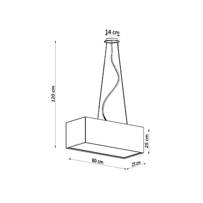 Santa Bis 80 Chandelier in Black