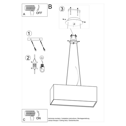 Santa Bis 80 Chandelier in Black