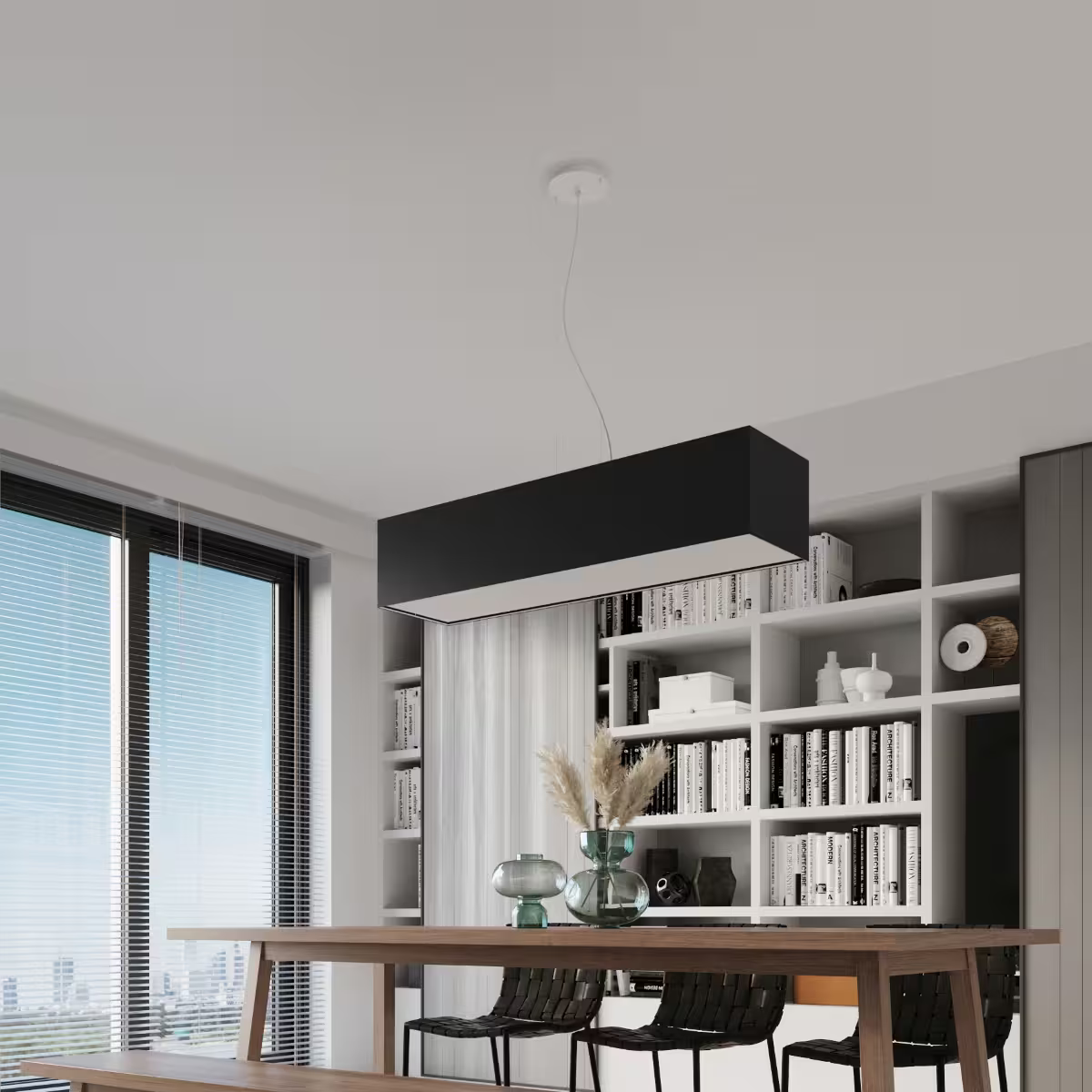 Santa Bis 80 Chandelier in Black