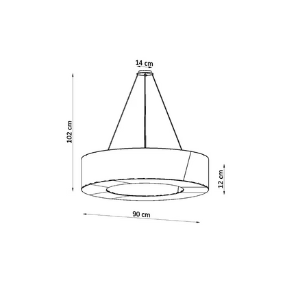 Saturno Slim 90 Chandelier