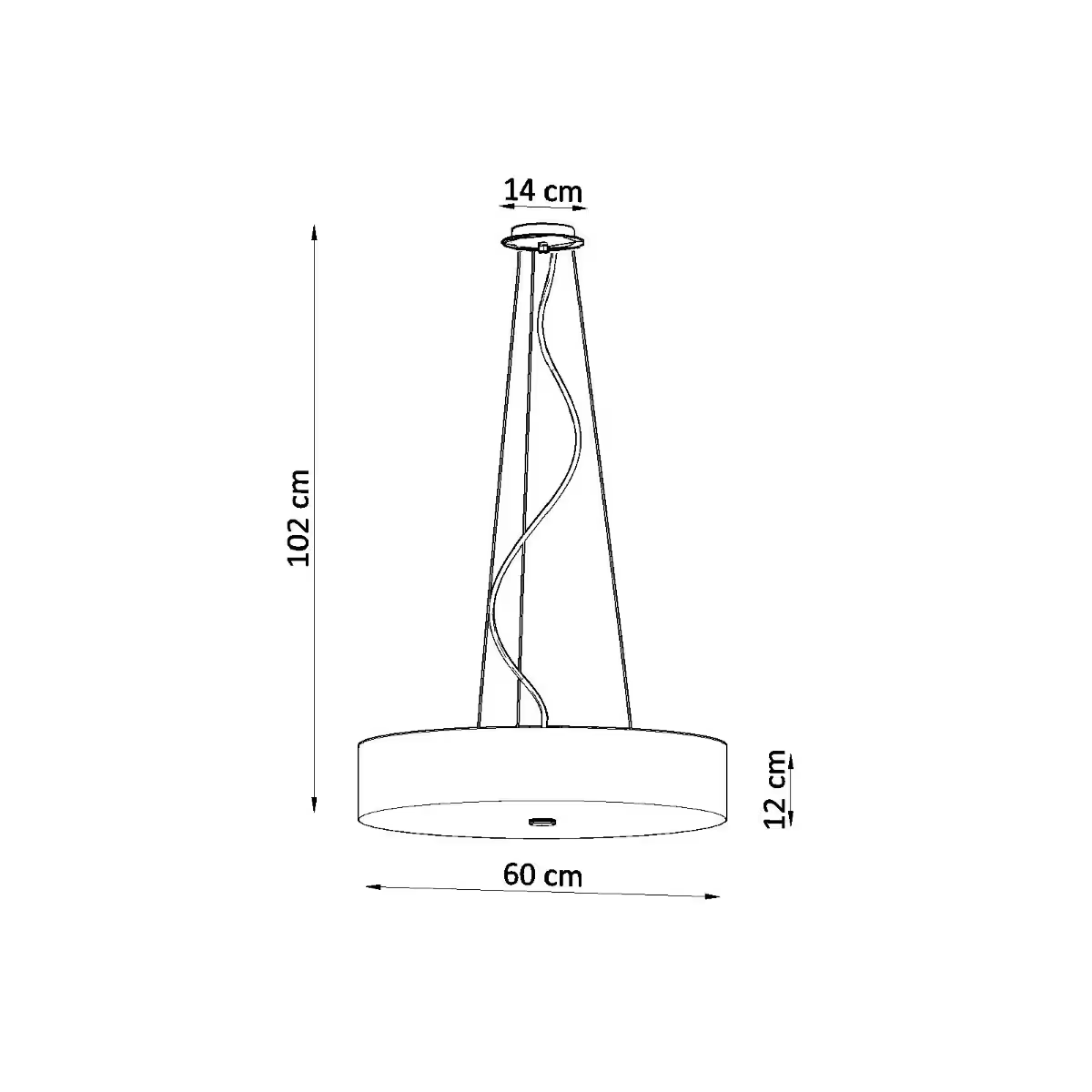 Skala 60 Chandelier in White