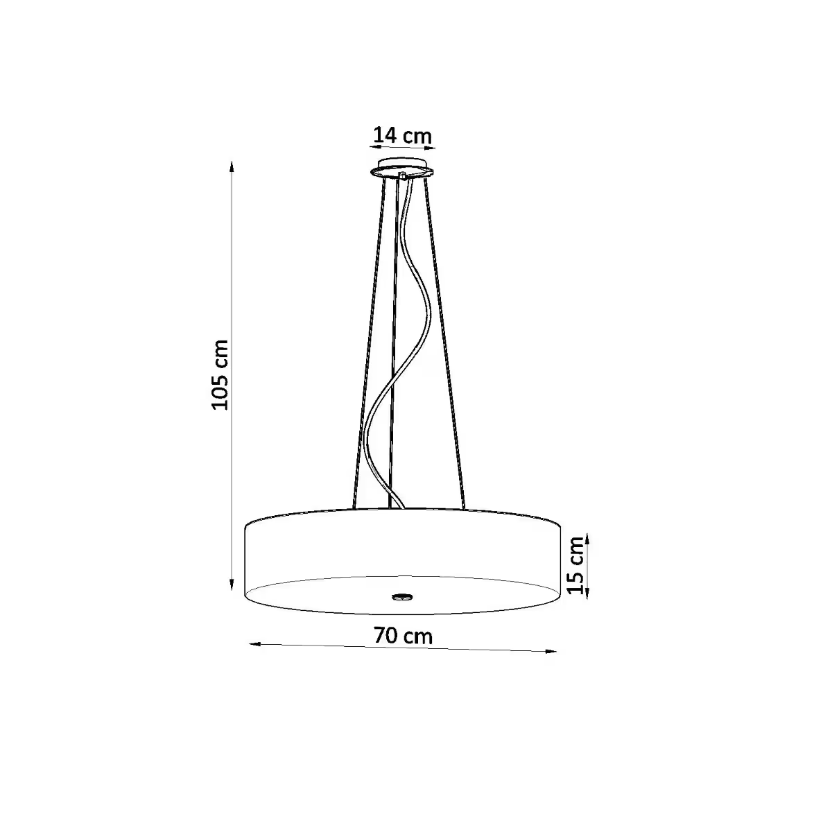 Skala 70 Chandelier in White