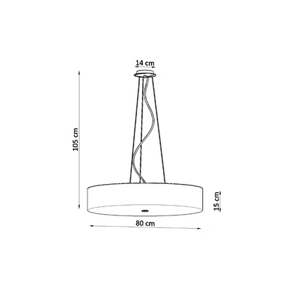 Skala 80 Chandelier in White