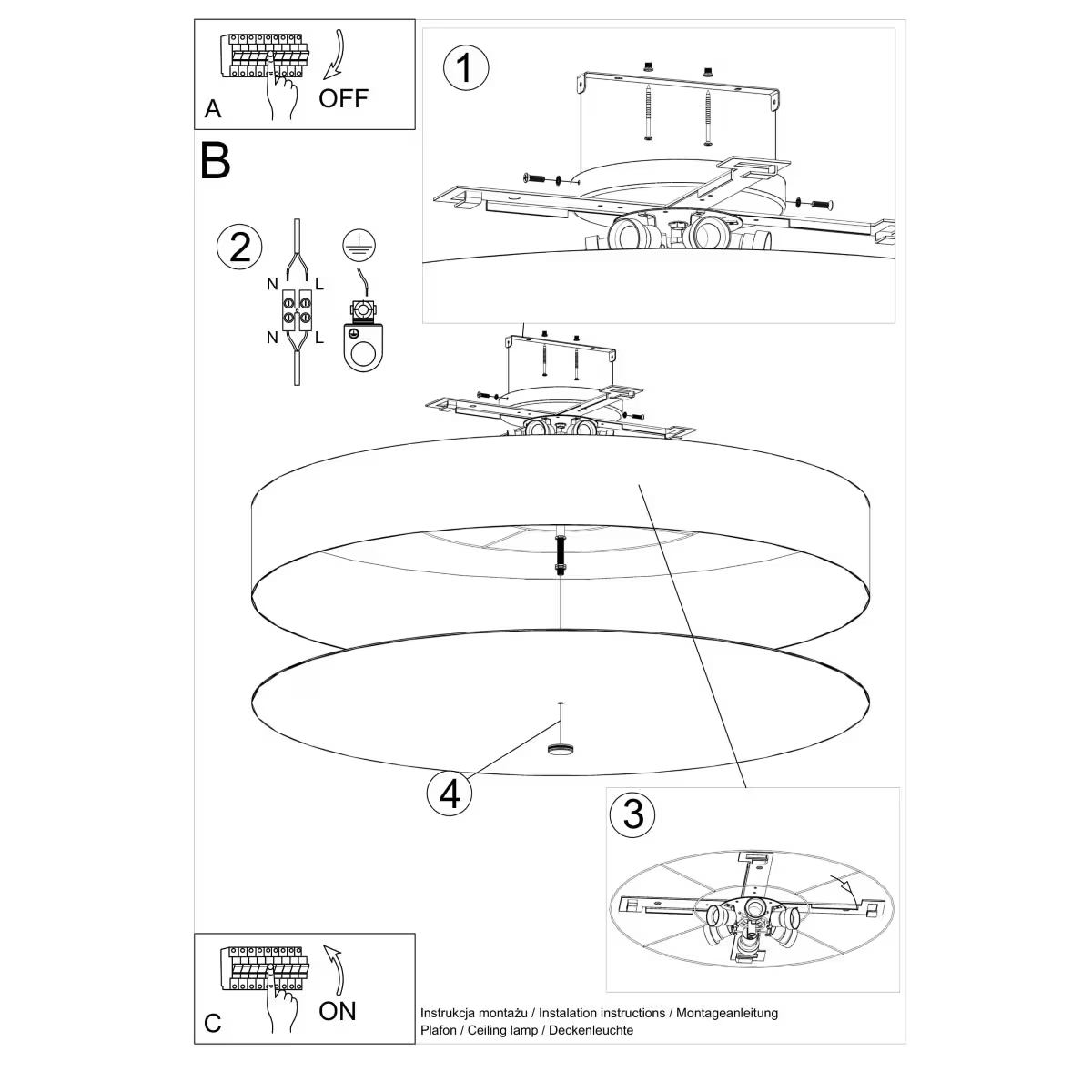 Skala 100 Ceiling Light