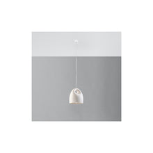Bukano Ceramic Pendant in White