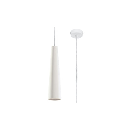 Electra Ceramic Pendant in White