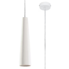 Electra Ceramic Pendant in White