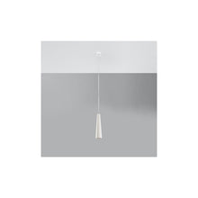 Electra Ceramic Pendant in White