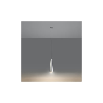 Electra Ceramic Pendant in White