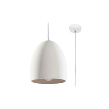 Flawiusz Ceramic Pendant in White