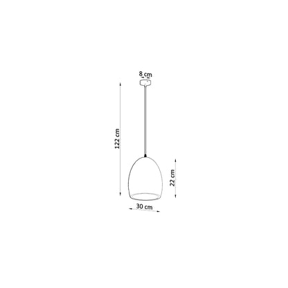Flawiusz Ceramic Pendant in White