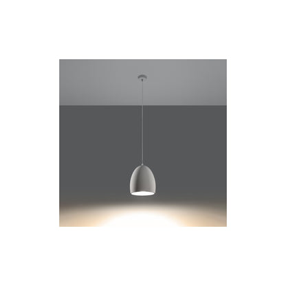 Flawiusz Ceramic Pendant in White