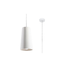 Gulcan Ceramic Pendant in White