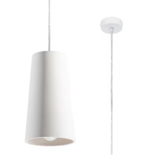 Gulcan Ceramic Pendant in White