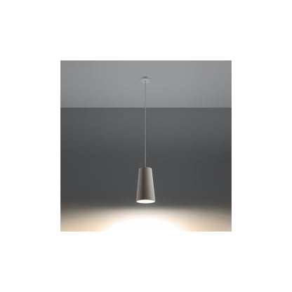 Gulcan Ceramic Pendant in White