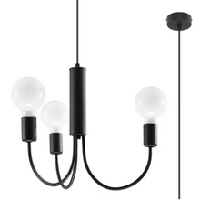 Piccolo 3 Chandelier in Black