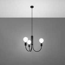 Piccolo 3 Chandelier in Black