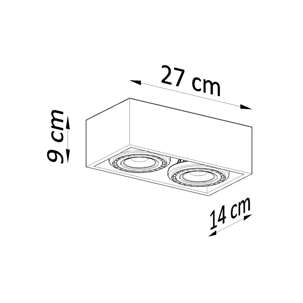 Quatro 2 Ceiling Light