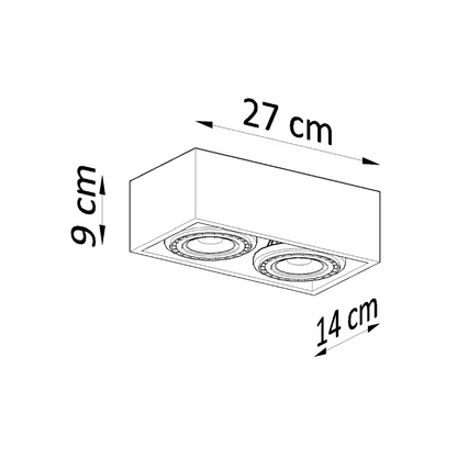 Quatro 2 Ceiling Light