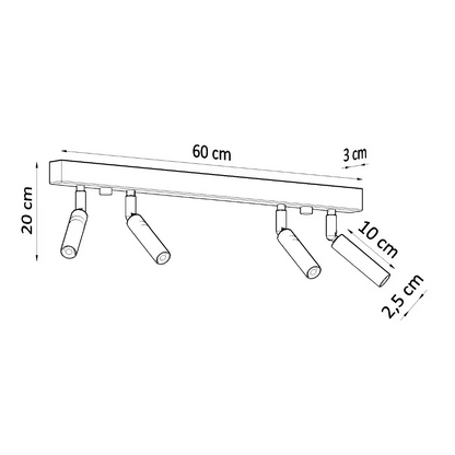 Eyetech 4 Ceiling Light
