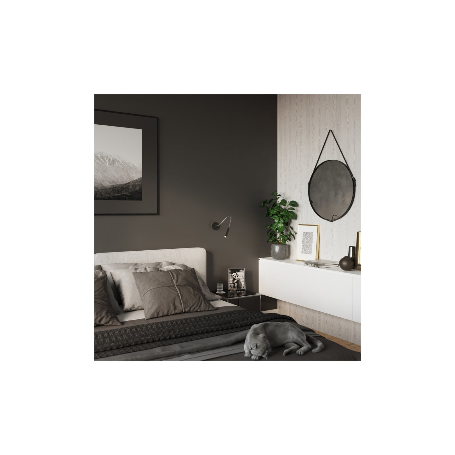 Axil Wall Light in Black