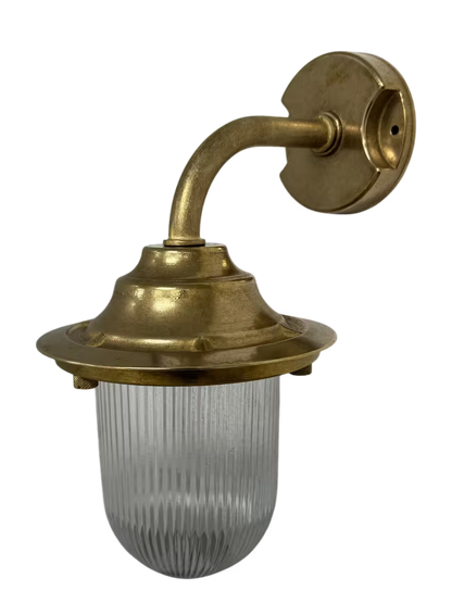 Outdoor Plain Goose Neck Wall Lantern