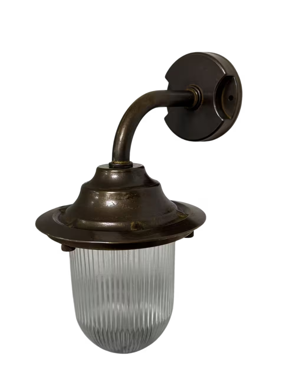 Outdoor Plain Goose Neck Wall Lantern