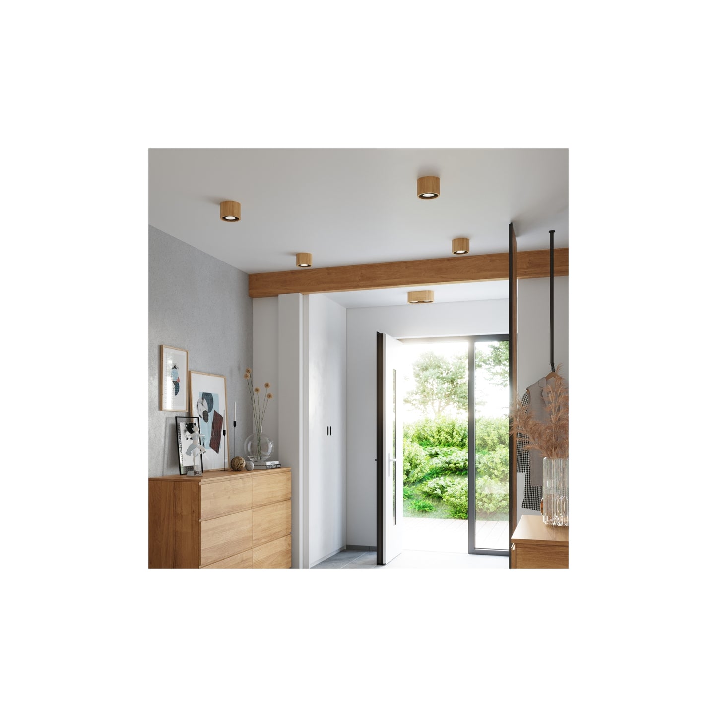 Basic 1 Planfond in Natural Wood