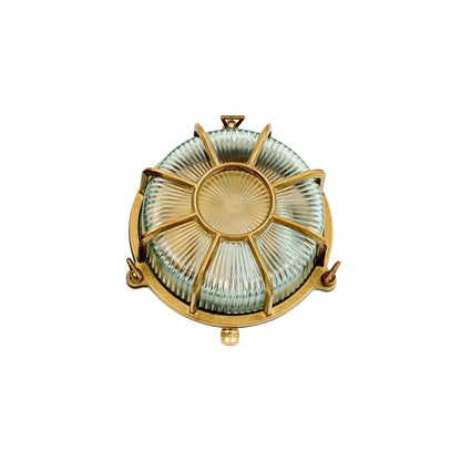 Extra Large Radial Porthole Bulkhead Outdoor Wall Light