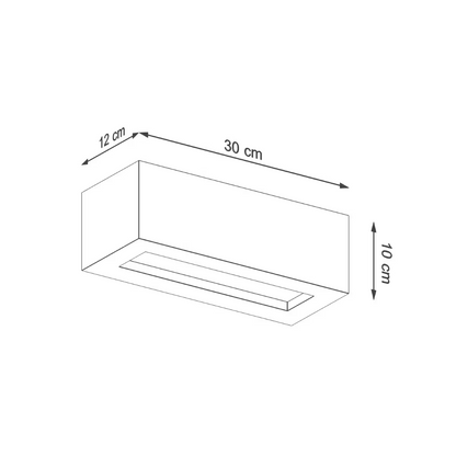 Vega 30 Wall Light in Grey