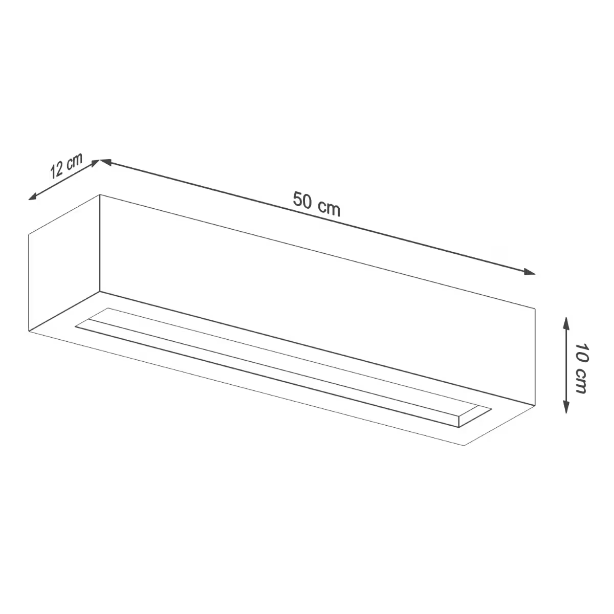 Vega 50 Wall Light in Grey