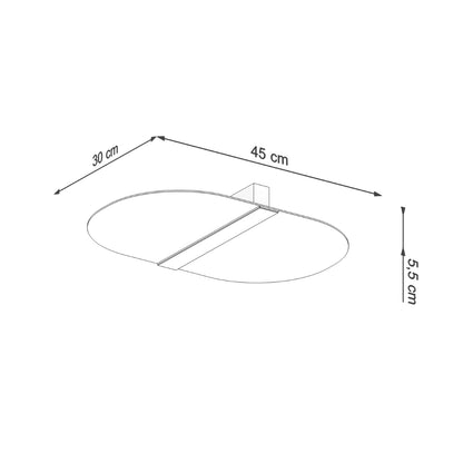 Sollux Salia Surface Ceiling Light