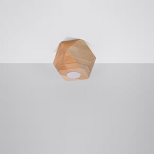 Woody 1 Ceiling Light in Natural Wood
