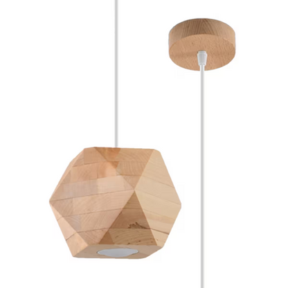 Woody Pendant in Natural Wood
