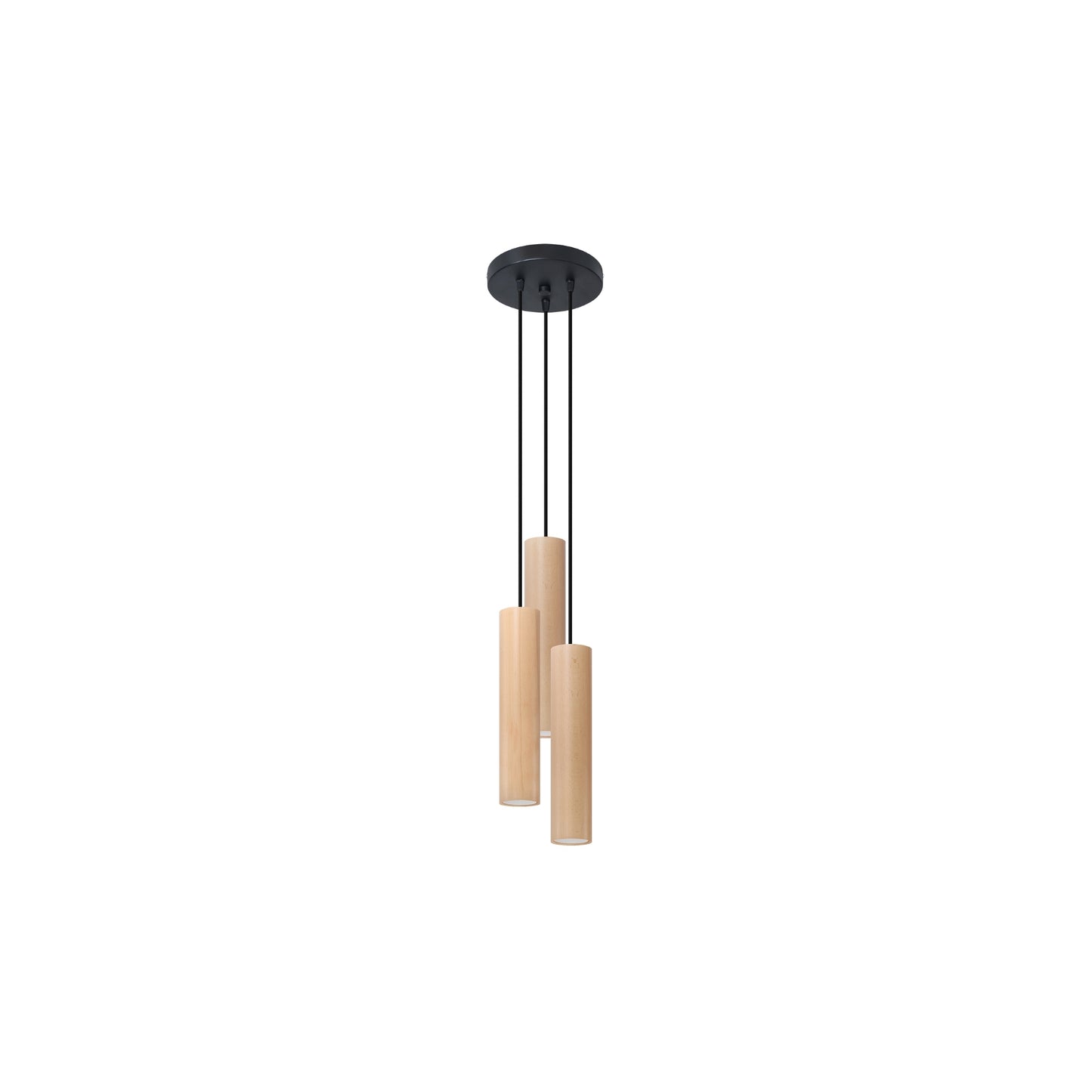 Lino 3P Pendant in Natural Wood