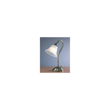 Boston Table Lamp Antique Brass with Opal Glass