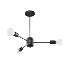 Lango 3 Chandelier in Black
