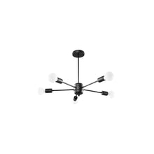 Lango 5 Chandelier in Black