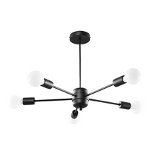 Lango 5 Chandelier in Black
